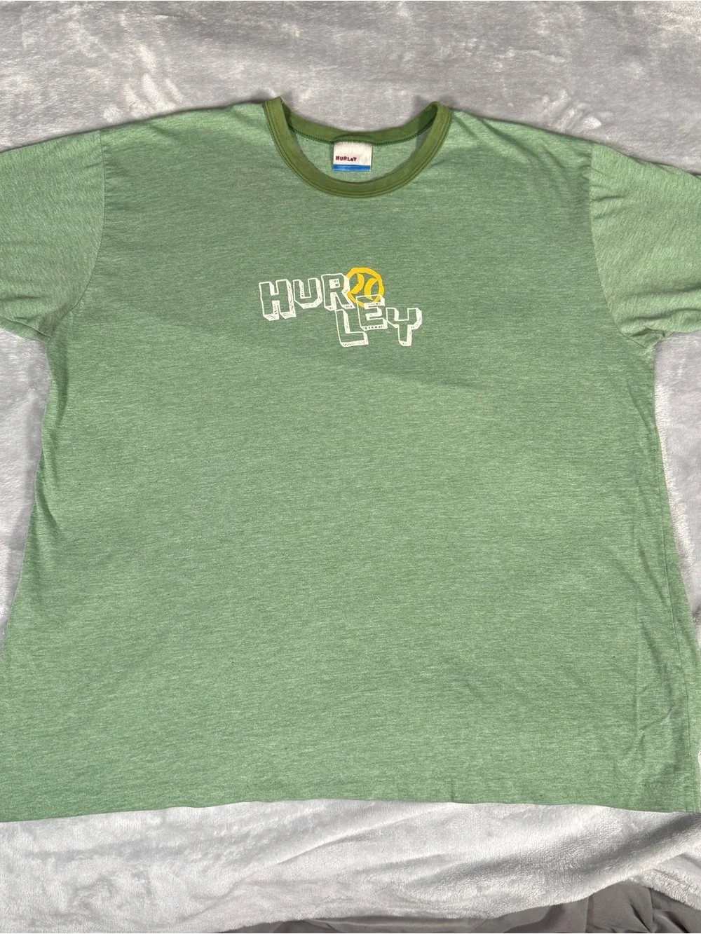 Vintage Hurley T Shirt Mens XL Slim Fit Lightweight Thin Single Stitch USA 90s